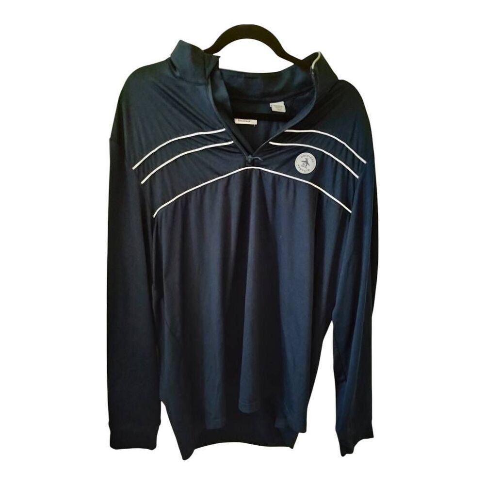 Men's Original‎ Penguin Navy White Piping Pullover Size Large